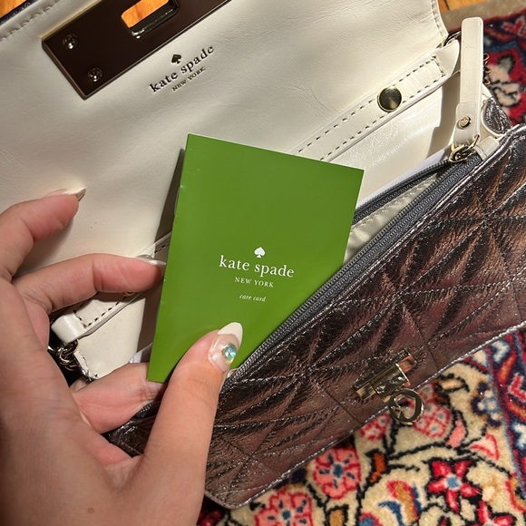 NEW KATE SPADE Sedgewick Place Fairlee bag Quilted Metallic Leather - Picture 5 of 6